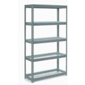 Global Equipment Extra Heavy Duty Shelving 48"W x 12"D x 84"H With 5 Shelves, Wire Deck, Gry 717432